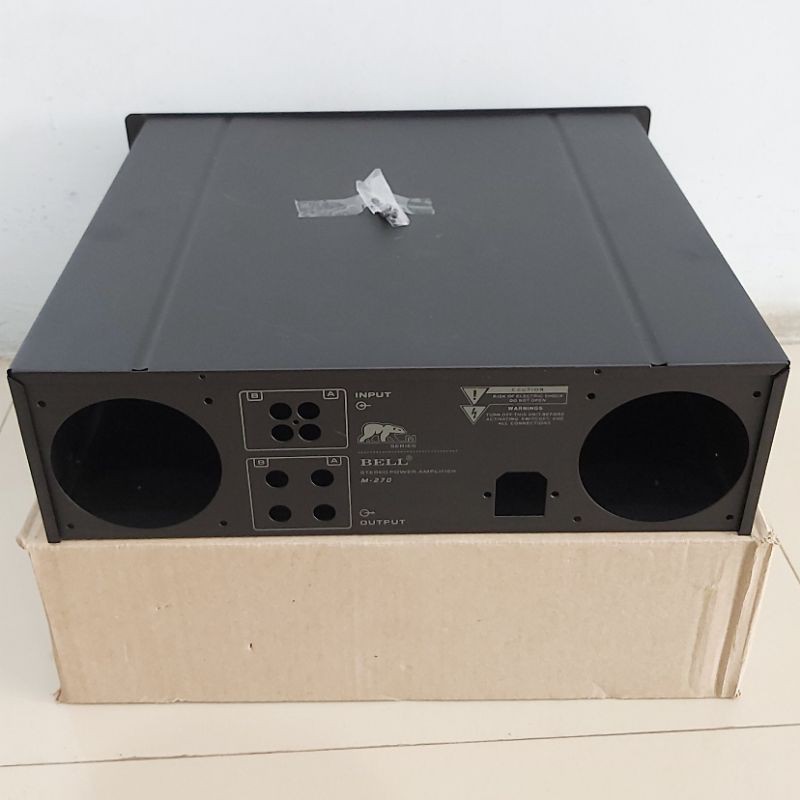 Box Power Amplifier BELL M-270 Stereo Besi Plat M270