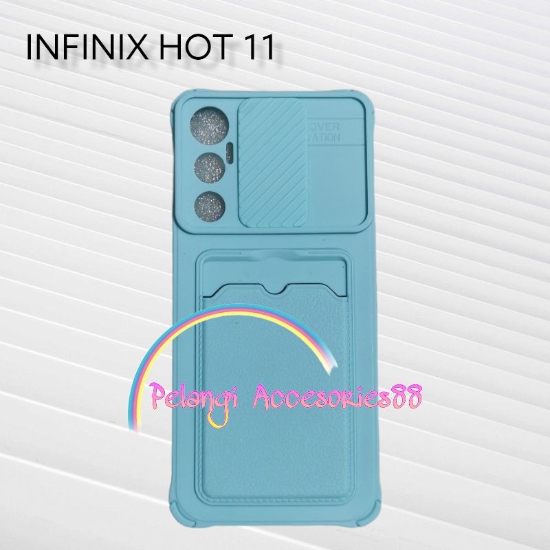 CASE INFINIX HOT 11 SOFTCASE SLEDING WARNA WARNI