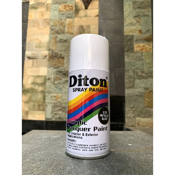 Jual Pilox Pylox Pilok Cat Semprot Diton 300cc 300 Cc Warna Black Hitam Metallic 8139 Bkn Saporo 1125