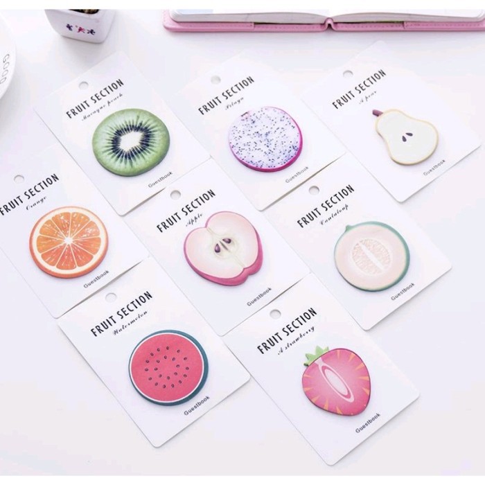 

Sticky Notes / Memo Stick Motif Irisan Buah (20 Lembar)