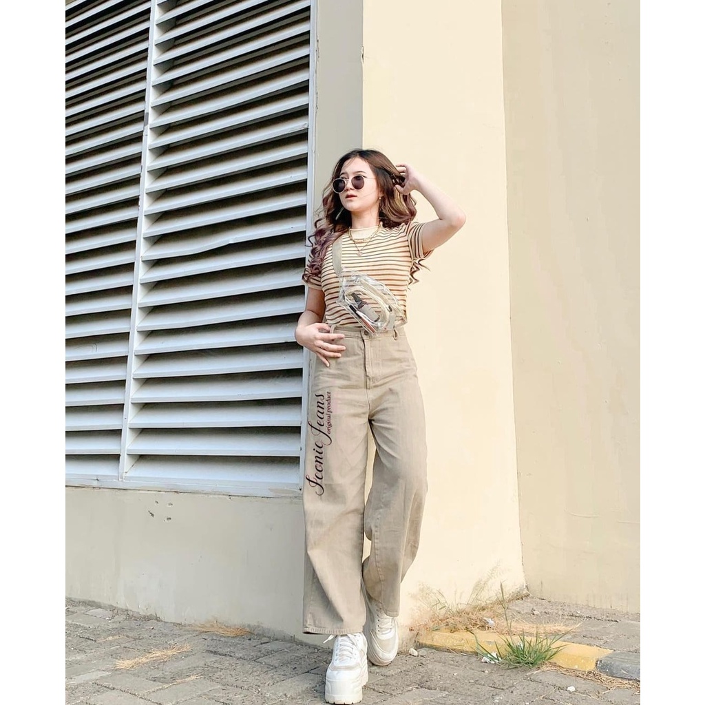 KULOT CREAM / KOREAN JEANS KULOT