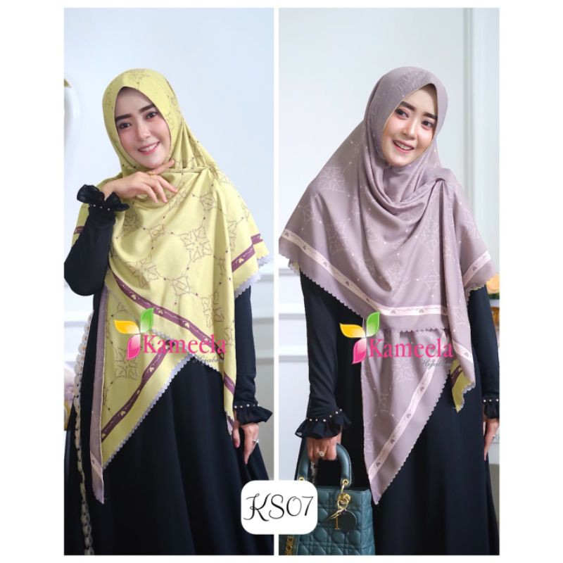 khimar scarf two tone by kameela hijabku