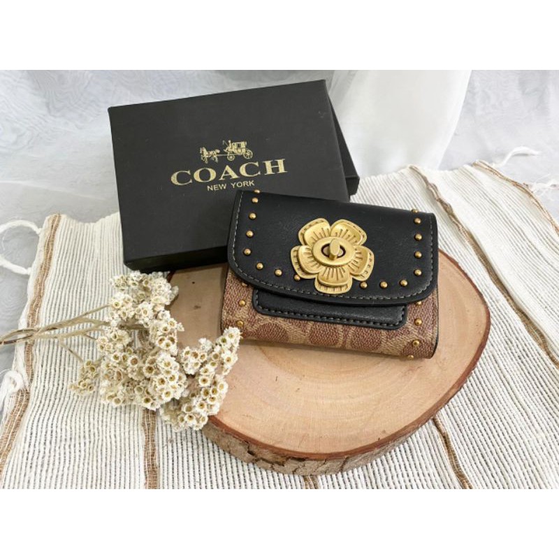 Coach dompet parker mini lipat free box