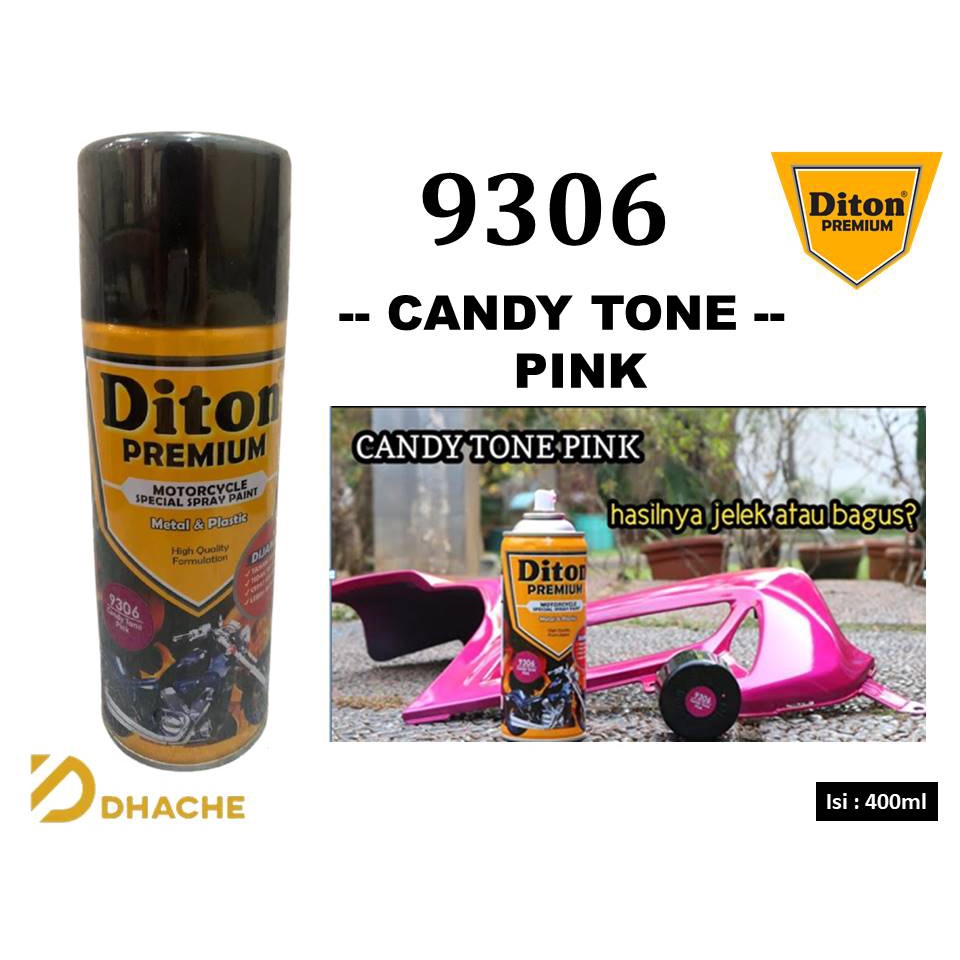 Cat Pilox Diton Premium Candy Tone PINK 9306 400cc kendi cendi Ping