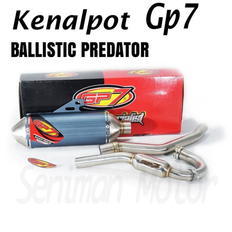 Kenalpot GP7 BALLISTIC PREDATOR KLX 150 BF DT CRF 150 Kenalpot Muffler Standart GP7 PREDATOR