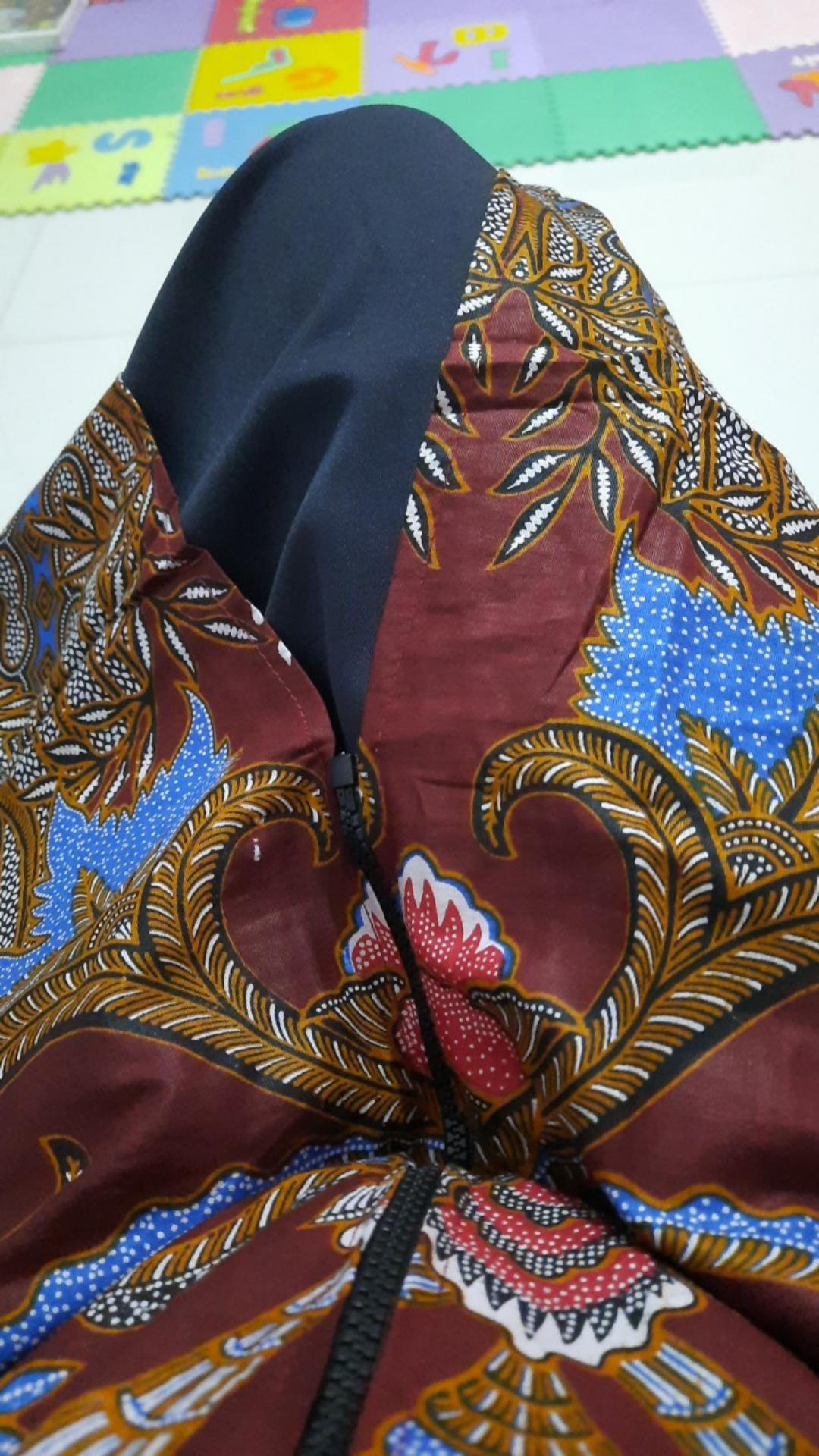 Sarimbit Couple Batik Cowok Cewek Maora Sania Ruffle Murah Pekalongan