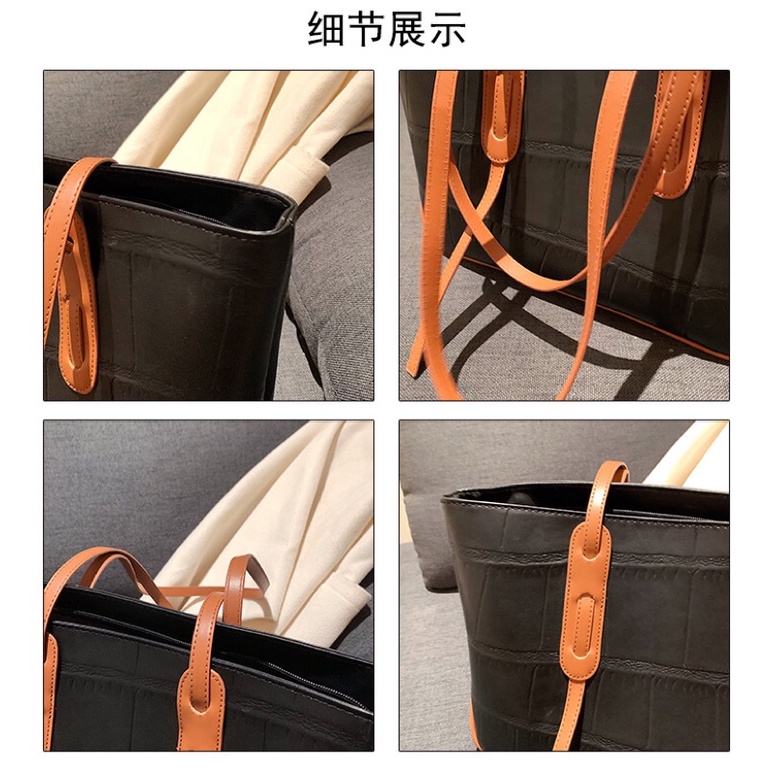 SG7733 syafniegalery Croco tote bag import