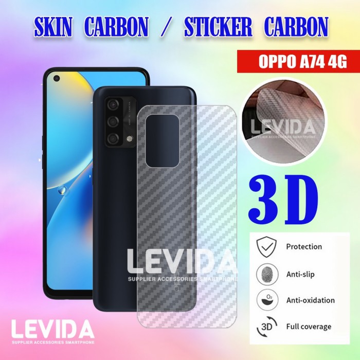 ANTIGORES OPPO A74 4G SKIN CARBON SKIN BACK 3D ANTIGORES OPPO A74 4G