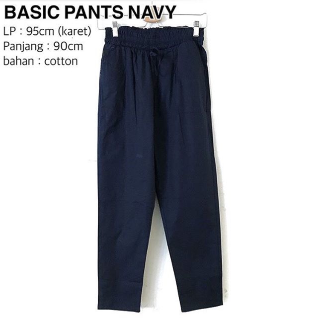 PANTS WANITA CASUAL CHINO BAHAN CELANA FASHION GROSIR MUSLIM LAVVELA @LAVVELA ( BASIC BAGGY PANTS )