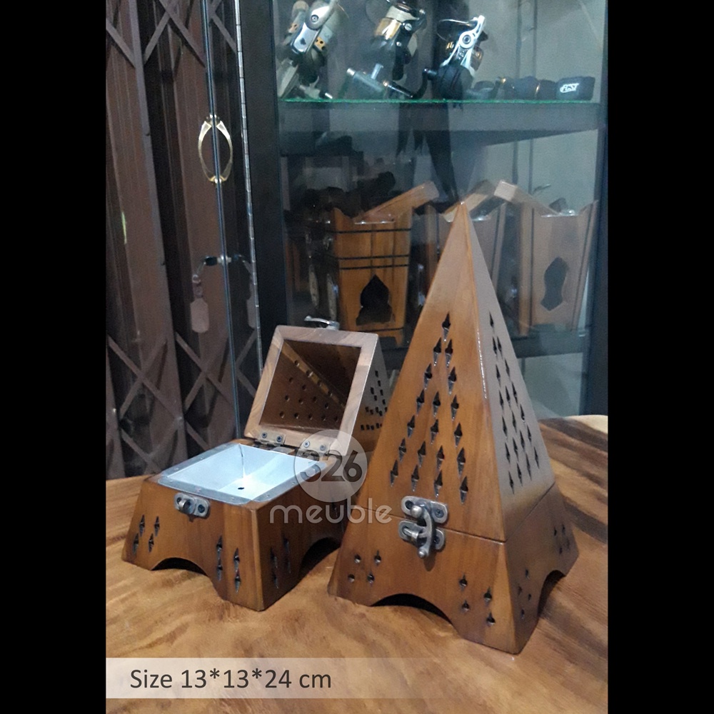 Mabkhara Kerucut Kayu Jati - Mabkhor - Tempat Bukhur Kayu Jati