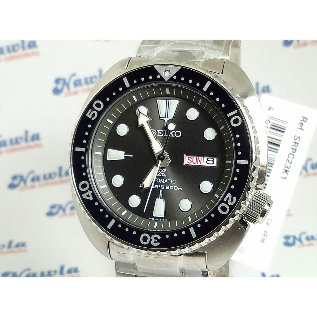 Seiko Prospex SRPC23K1 Turtle Grey Dial - Jam Tangan Pria SRPC23