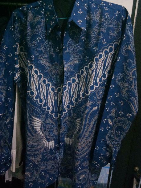 (1kg=4pcs) Kemeja Batik Lengan Panjang Batik Ori Nareswari Adipati Batik Solo Seragam Batik