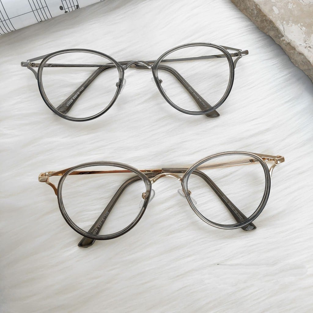 Haizeshop Frame Kacamata Minus Plus Silinder Progresif Blueray Bifokal Photocromic Grey 9029