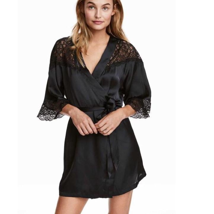 ♪ HnM kimono original high quality/kimono baju tidur/baju tidur satin grade A no reject ♀