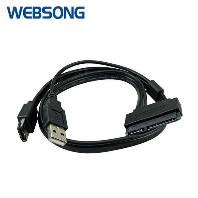 Kabel USB A + ESATA to SATA + Power 50CM Bagus High Quality WEBSONG