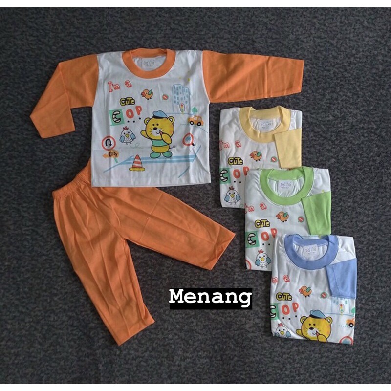 Setelan Baju Bayi Piyama Bayi Panjang Oblong Tralala 2201 | Setelan Piyama Anak Usia 3-24 Bulan