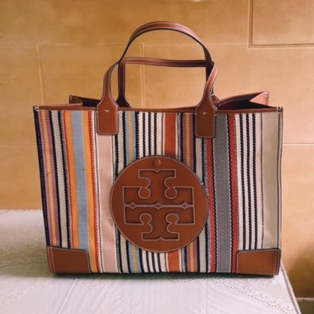 Tas Tory Burch Ella Webbing Tote Authentic (Large)