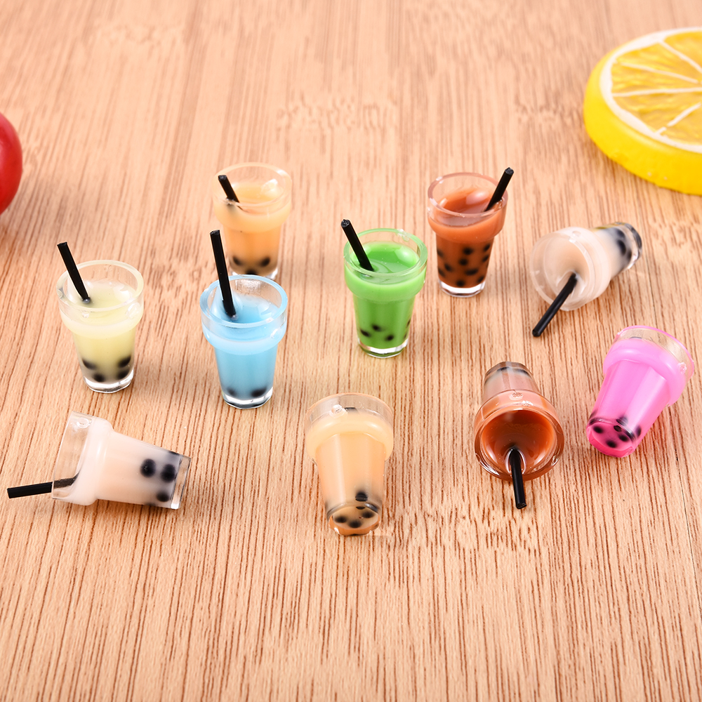 10Pcs Coffee Bottle Cups Decoration Crafts Flatback Cabochon Embellishments For Scrapbooking Kawaii DIY