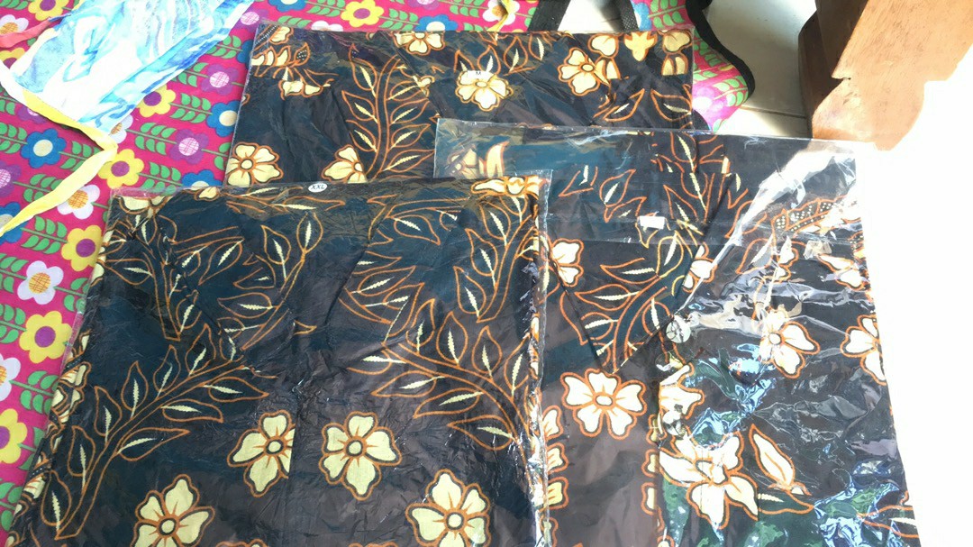 Couple Batik Keluarga || Setelan Couple Batik Ayah Ibu Anak Cewek