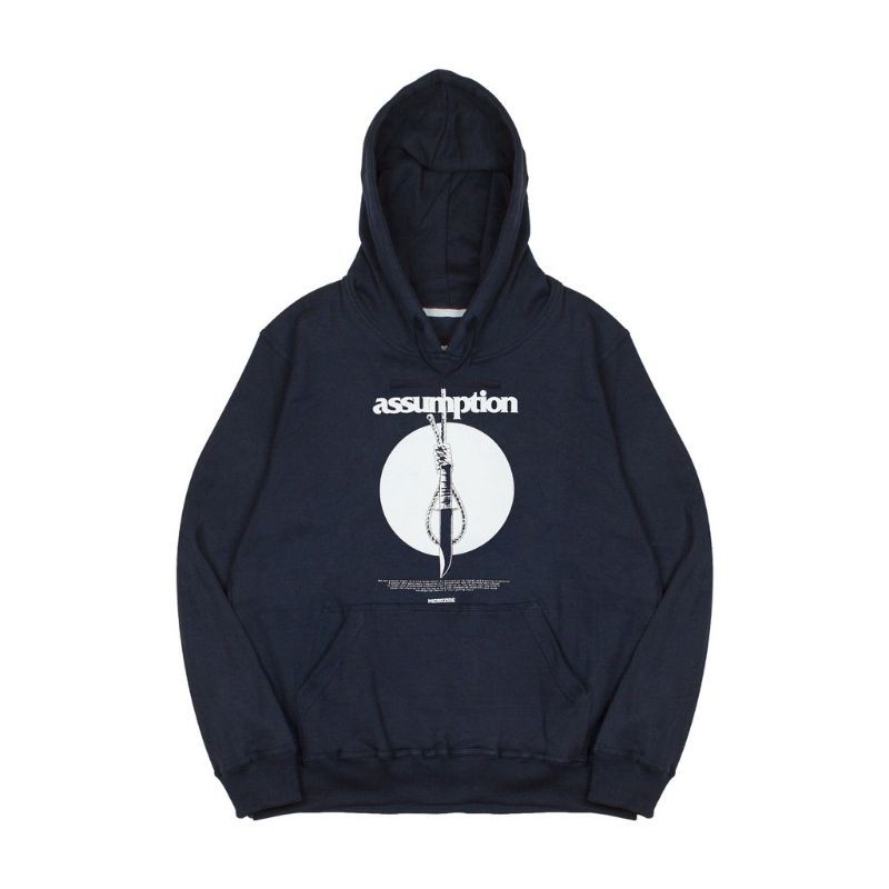 Assumption - Navy - Microzide Pullover Hoodie - Unisex