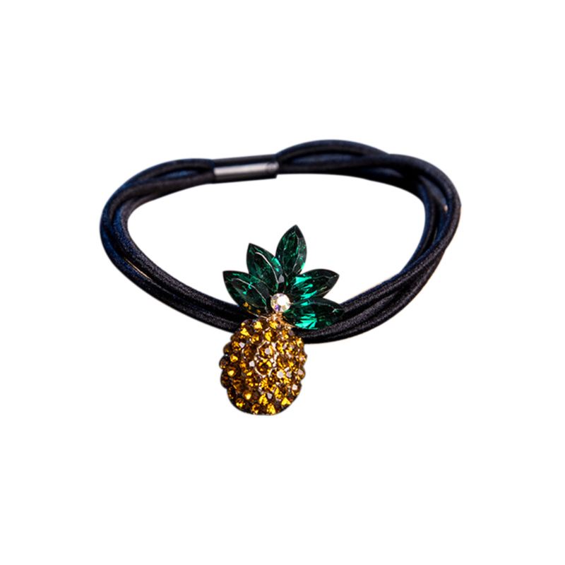 Siy Jepit Rambut Bentuk Nanas Dengan Berlian Imitasi Untuk Wanita