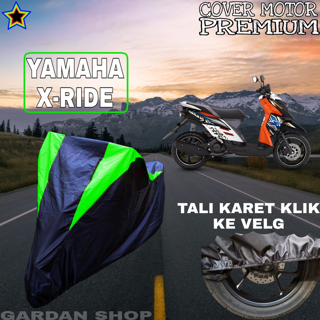 Sarung Motor YAMAHA X-RIDE Hitam HIJAU Body Cover Penutup Pelindung Motor Yamaha X-ride PREMIUM