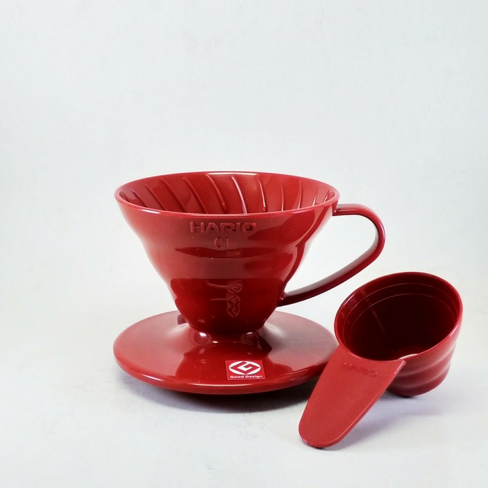 

DISKON - (BISA COD) Hario V60 Coffee Dripper 01 Red VD-01R