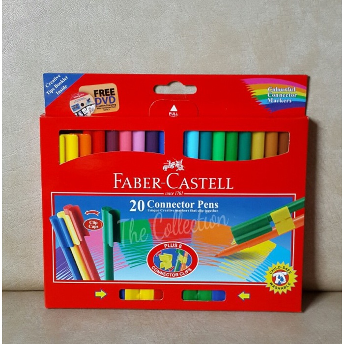 

Cuci Gudang Atk0237Fc 20 Warna Connector Pen Faber-Castell Spidol Castell 11200A Berkualitas