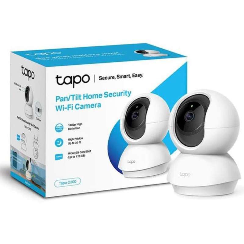 IP Camera TP-Link Pan tilt Home Security Wi-fi 1080p Tapo C200 - CCTV Wifi wireless
