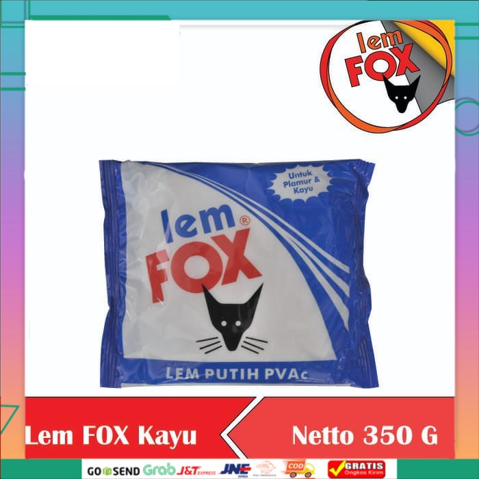

LEM FOX PUTIH 350 GRAM KEMASAN PLASTIK BIRU SACHET REFILL 350GR LEM SERBAGUNA Terbaru