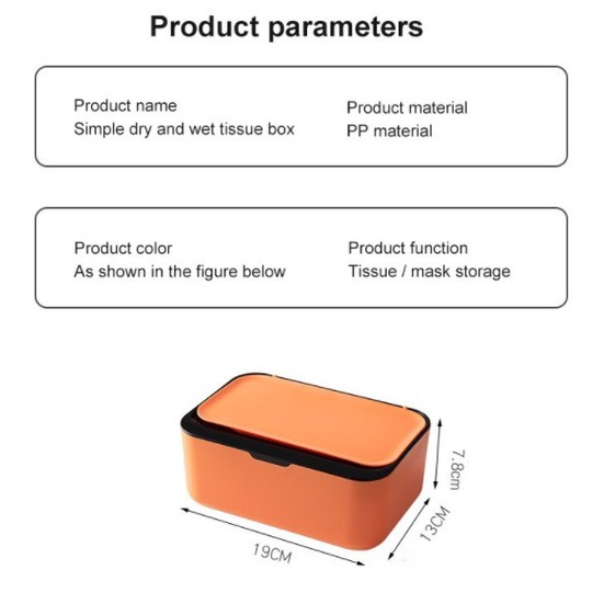 WFH Kotak Dispenser Masker Tissue Basah Penyimpanan Storage Box Mask