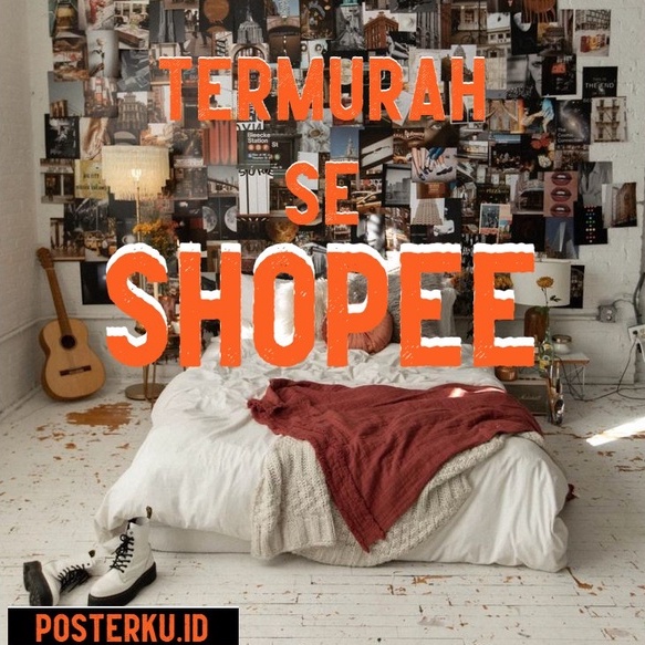 Dapat 10PCS Poster Dinding A4 Casual Aesthetic Brand Retro Vintage Band Part2