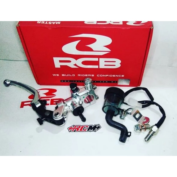 MASTER REM KANAN BRAKE PUMP RCBB S1 14 MM 14MM TABUNG PISAH FORGED FORGING HITAM BLACK SILVER MERAH RED GOLD EMAS ORI ORIGINAL RCBB RCB RACING BOY RACINGBOY ASLI