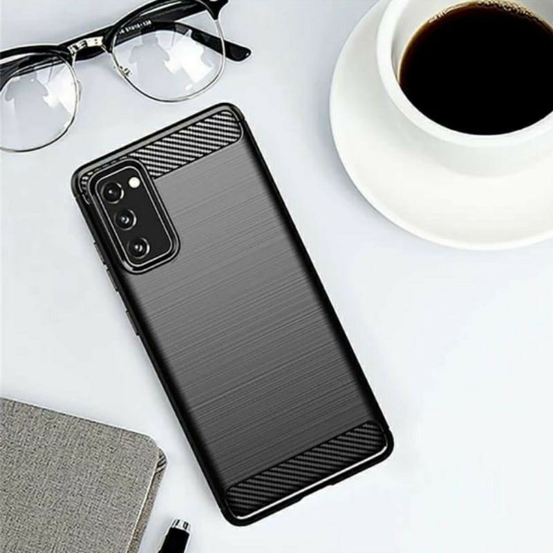 Samsung S20FE / A51 / A71 / Softcase Brushed Karbon Cover Silikon Soft Case S20 FE