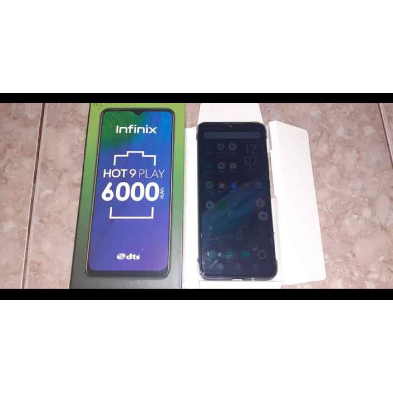 Second Infinix Hot 9 Play 4/64GB Hitam