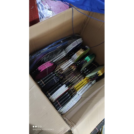 Raket Badminton Berlogo PBSI +tas