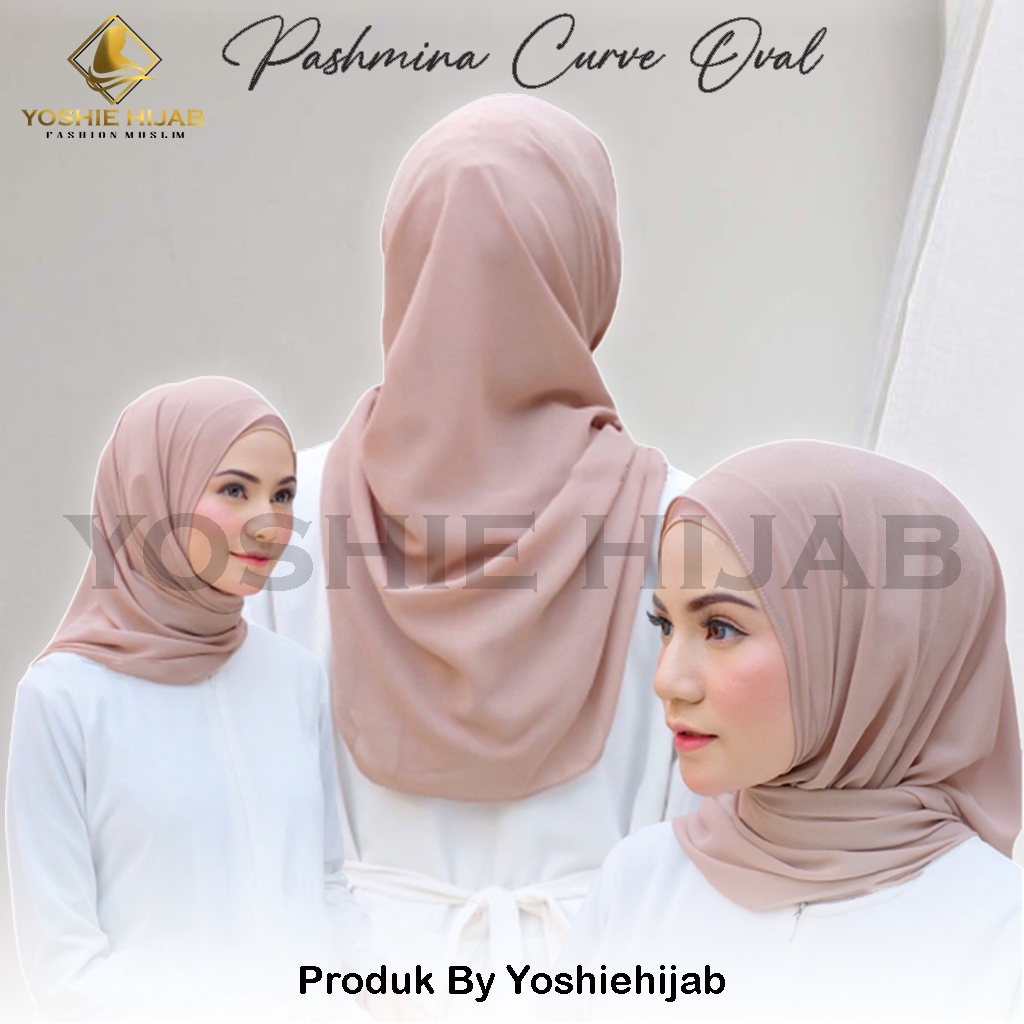 Pashmina Curve Oval Pashmina Oval Ceruty Babydoll Premium