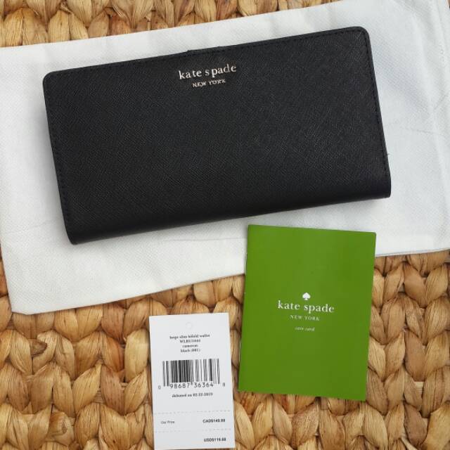 ❌SOLD❌Preloved Dompet Kate Spade Cameron Street Bifold Fullblack