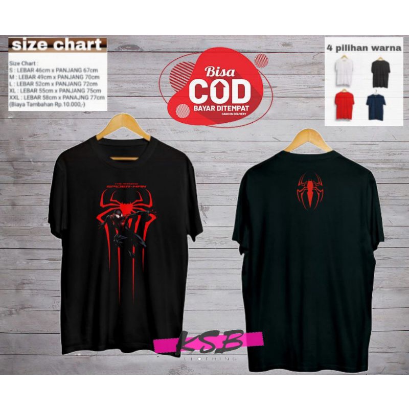 baju kaos distro dewasa spiderman/kaos dewasa venom/t-shirt spiderman/kaos dewasa murah