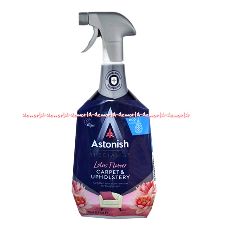 Astonish Carpet &amp; Upholstery Spray 750ml Cairan Pembersih Membersihkan Karpet dan Kain Baju Noda Kotoran Lebih Cepat Astonis Carpets