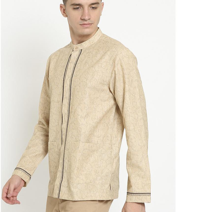 ➭ JOBB TANUF BAJU KOKO LINEN LOOK - KHAKI ♂