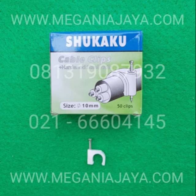 KLEM KABEL LISTRIK SHUKAKU, PAKU BETON 10 MM