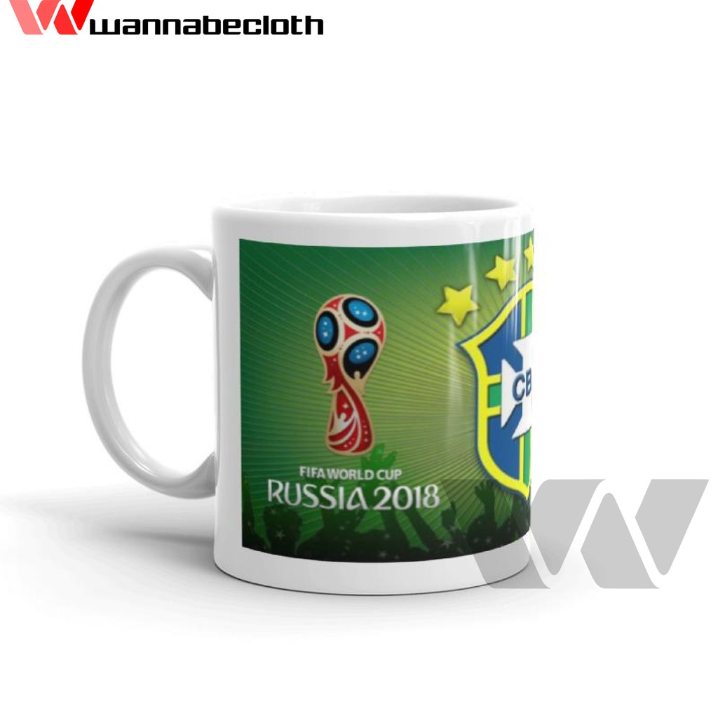  Gelas  Mug Keramik Souvenir Piala Dunia World Cup 2021 