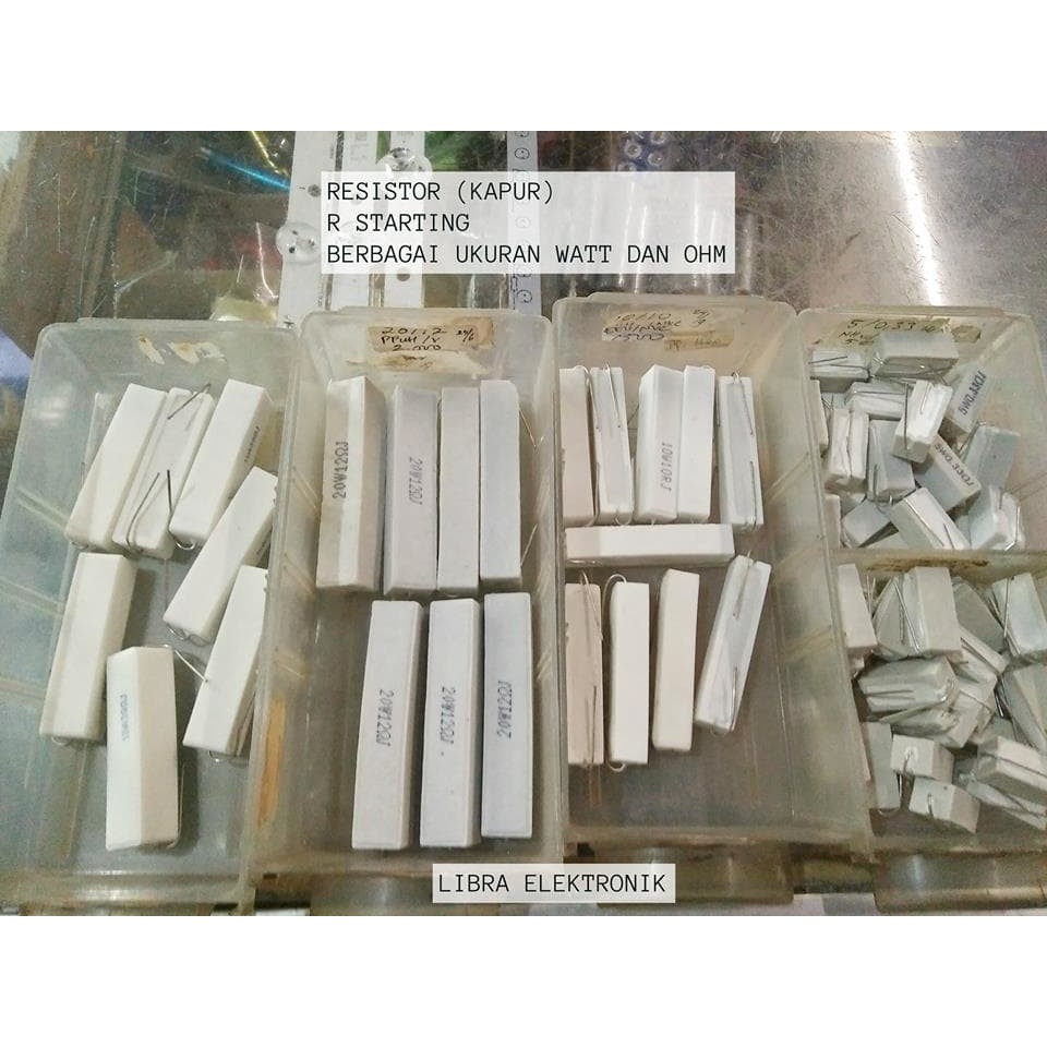 Resistor R Starting Atau R Kapur 20 Watt