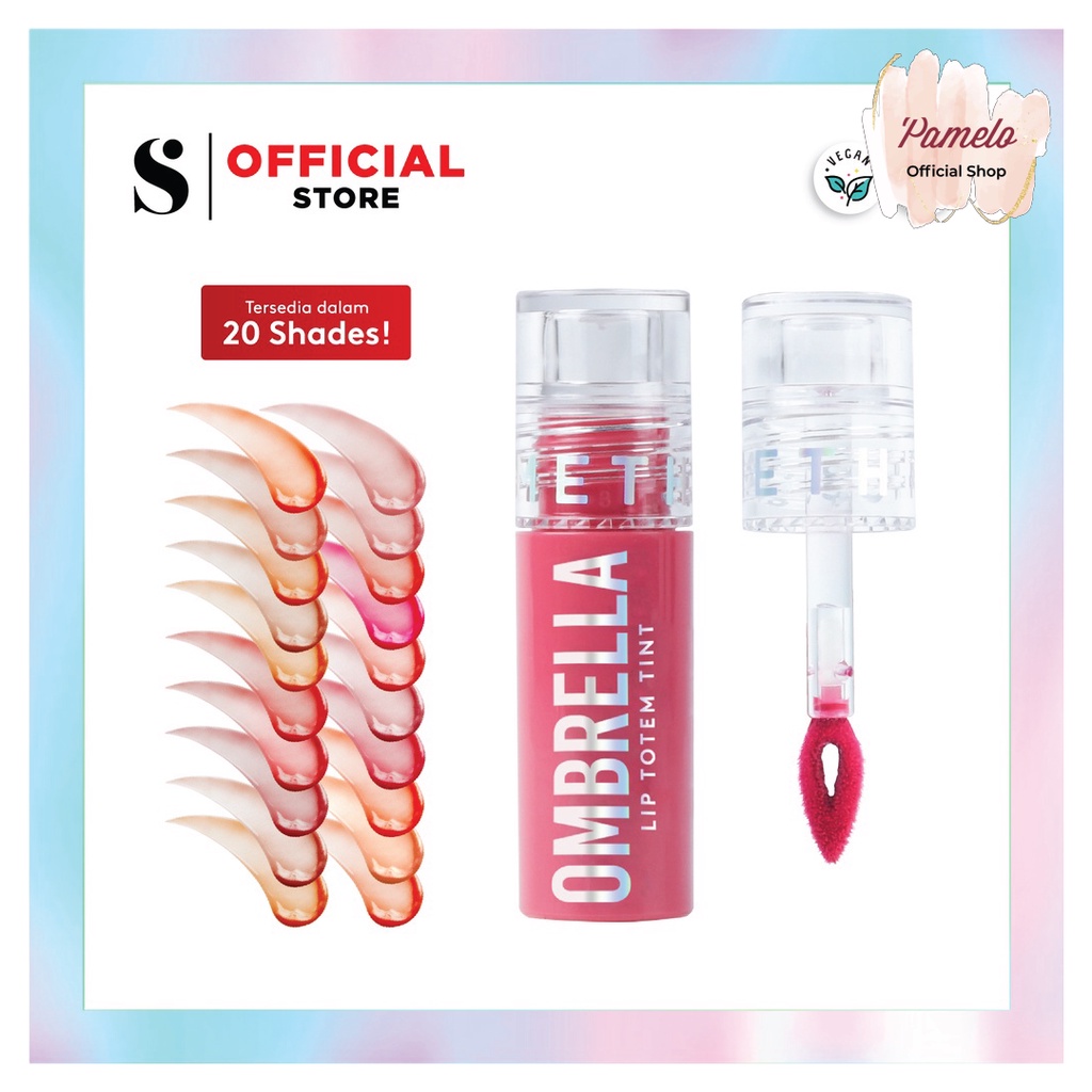 READY❤ [ORIGINAL⭐]  SOMETHINC OMBRELLA Lip Totem Tint - Lip Tint Melembabkan Bibir