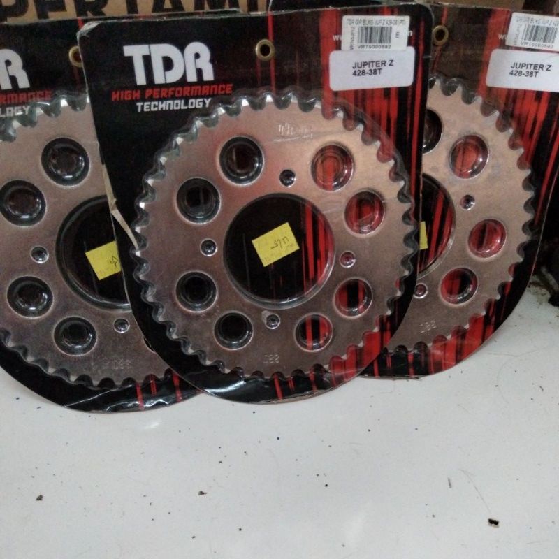 Gir Gear Belakang TDR Jupiter Z F1ZR RxKing 428 38T 38 T Sprocket Rear F1 Force 1 F1Z FIZ R ZR FIZR Alfa Vega Rxk Rx King Mx Sigma