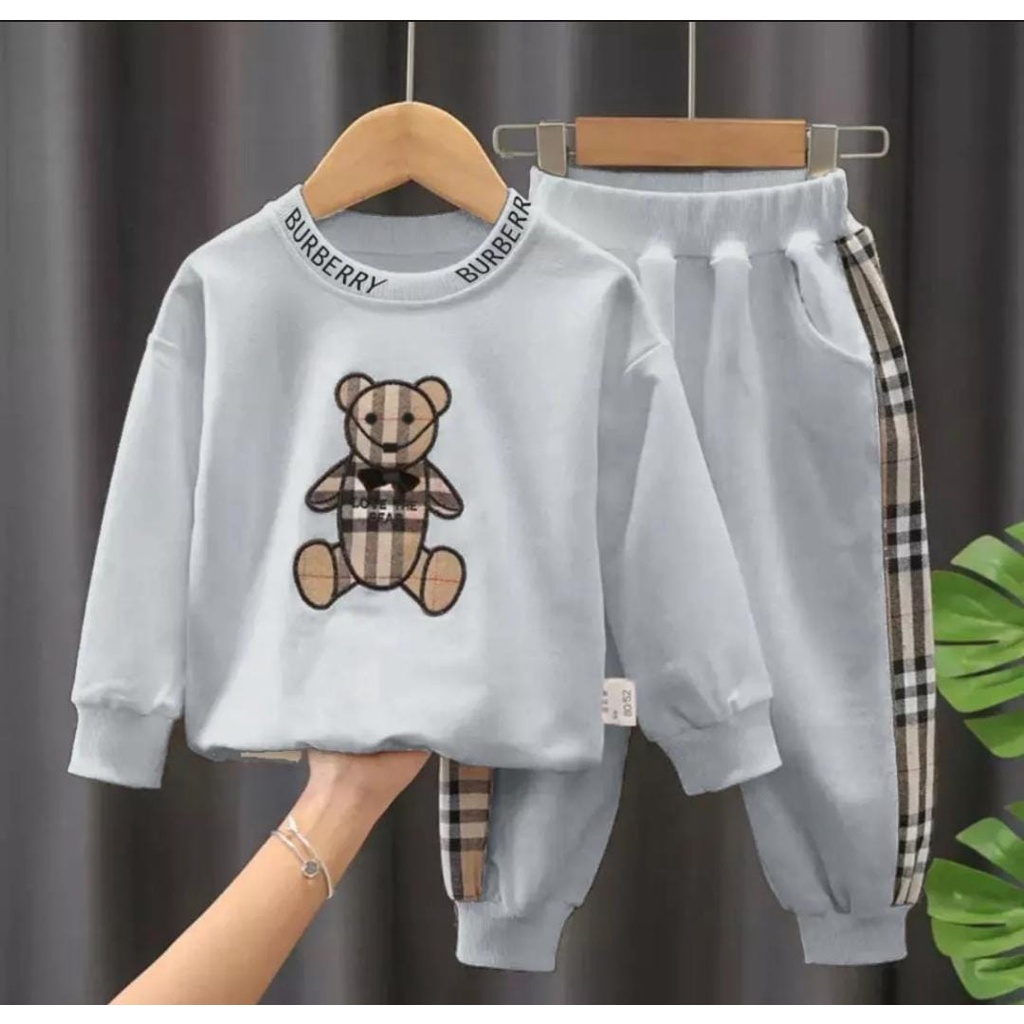 Setelan anak perempuan baju anak kekinian motif panda pakaian anak perempuan 1-6 tahun