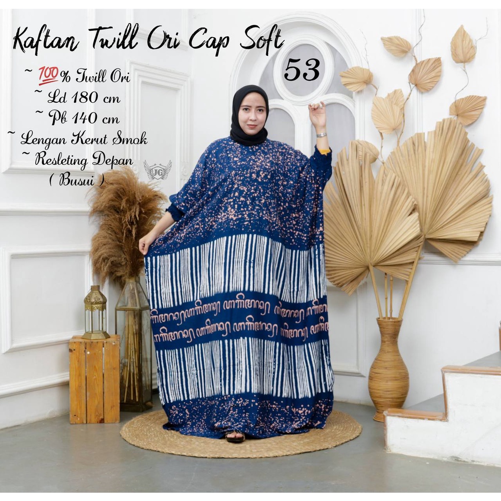 Gamis Kaftan Batik Wanita Terbaru /Jumbo Super Big Size / Bahan Rayon Premium / Busui Friendly Bumil