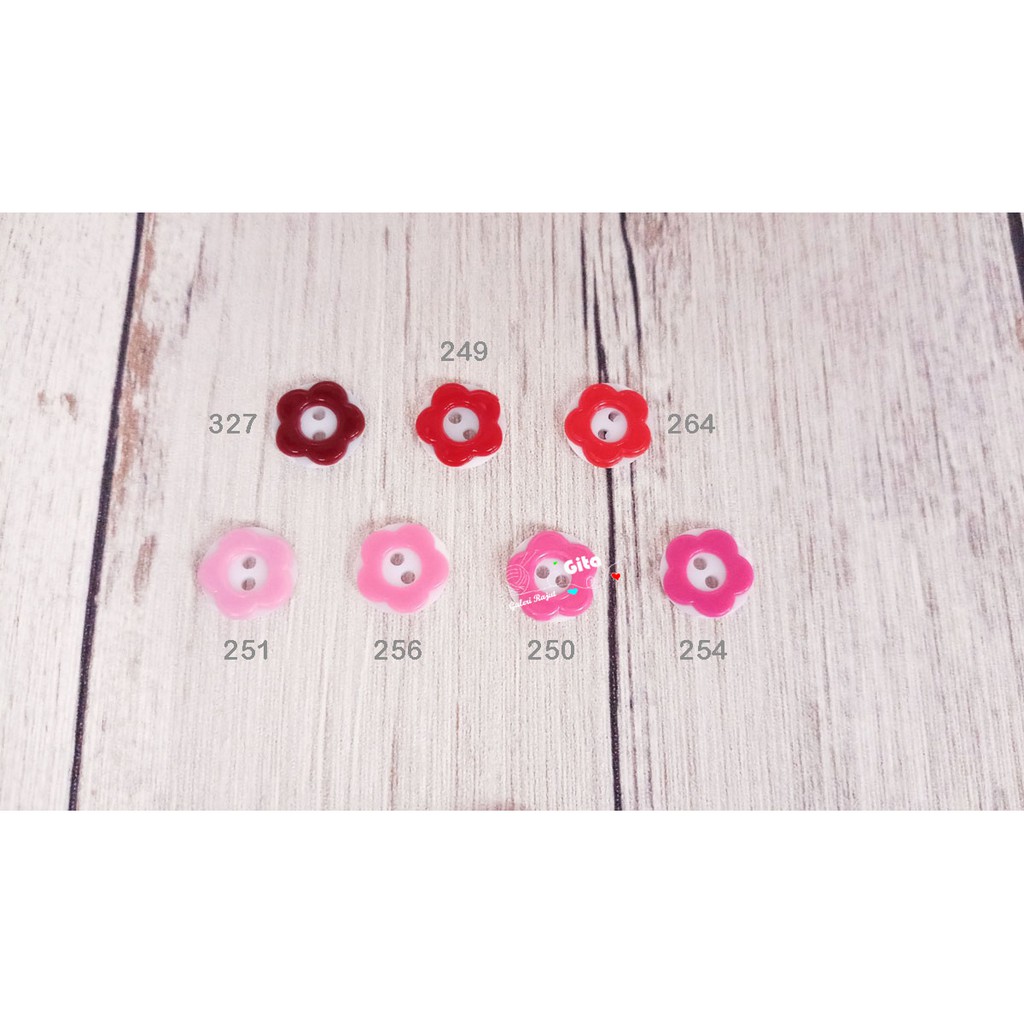 (6pcs) Kancing Sakura, Kancing Jahit, Kancing Baju