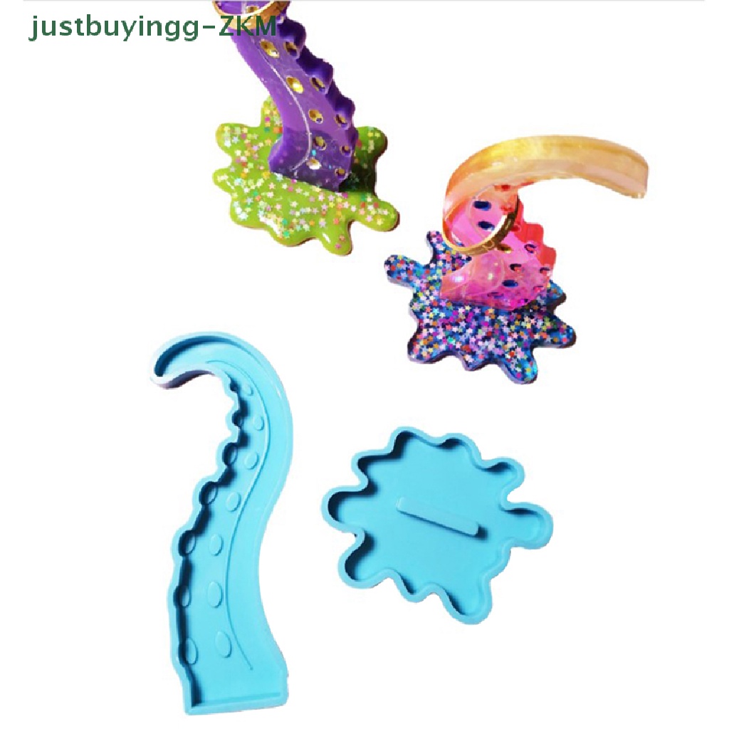 Rak Display Cincin Bentuk Gurita Bahan Silikon Untuk Dekorasi